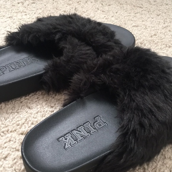 Black Pink slippers! - Picture 2 of 3